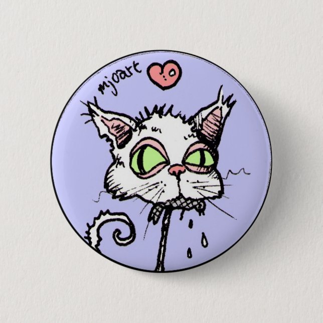 Macaron Rond 5 Cm Chat puant (Devant)