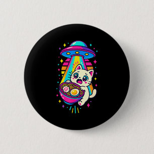Macaron Rond 5 Cm Chat Ramen Ufo Kawaii Drôle Femmes Anime Japonais