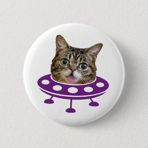 Macaron Rond 5 Cm Chat spatial