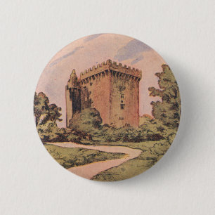 Macaron Rond 5 Cm Château vintage de cajolerie