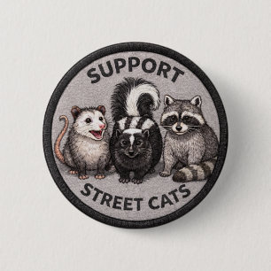 Macaron Rond 5 Cm Chats de rue