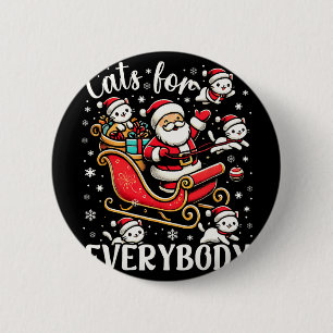 Macaron Rond 5 Cm Chats Drôle Pour Tout Le Monde Mauvais Noël Drôle 