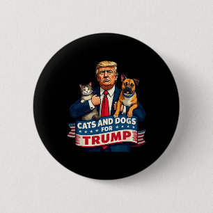 Macaron Rond 5 Cm Chats Et Chiens Pour Trump 2024 Chatons Et Chiens