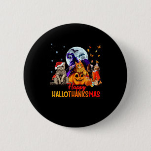 Macaron Rond 5 Cm Chats Hallothanksmas Halloween Thanksgiving C