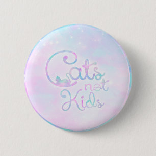 Macaron Rond 5 Cm Chats, pas enfants - bouton