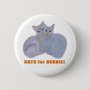 Macaron Rond 5 Cm Chats pour Bernie !