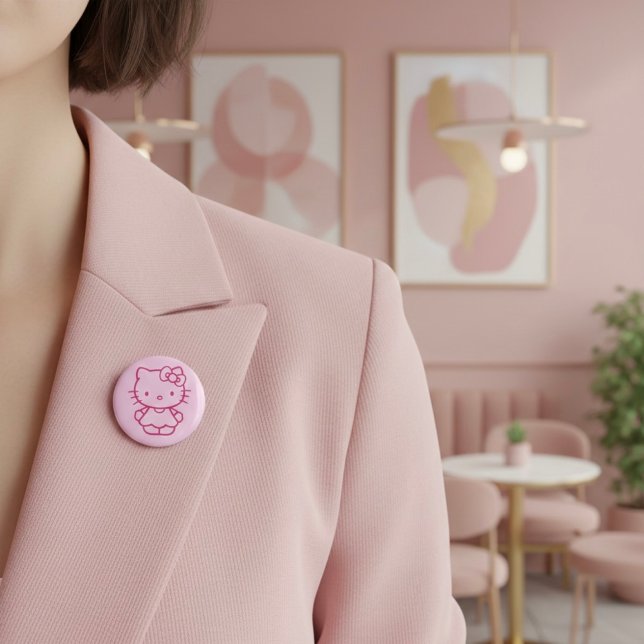 Macaron Rond 5 Cm Chatte (Créateur téléchargé)