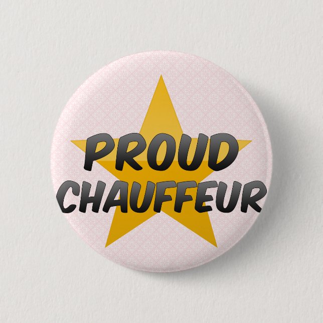 Macaron Rond 5 Cm Chauffeur fier (Devant)