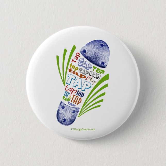 Macaron Rond 5 Cm Chaussure de robinet - bouton (Devant)