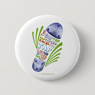 Macaron Rond 5 Cm Chaussure de robinet - bouton