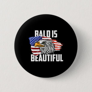 Macaron Rond 5 Cm Chauve Est Beau Eagle Patriotique Amérique 4 Juill