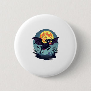Macaron Rond 5 Cm Chauve-souris à minuit