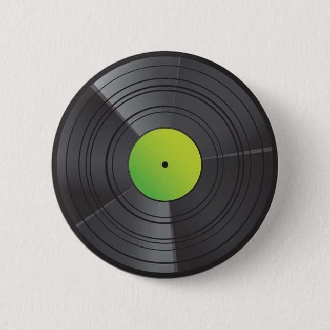 Macaron Rond 5 Cm Chaux de bouton de vinyle (Devant)