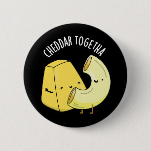 Macaron Rond 5 Cm Cheddar Together Blague de nourriture drôle Fond s