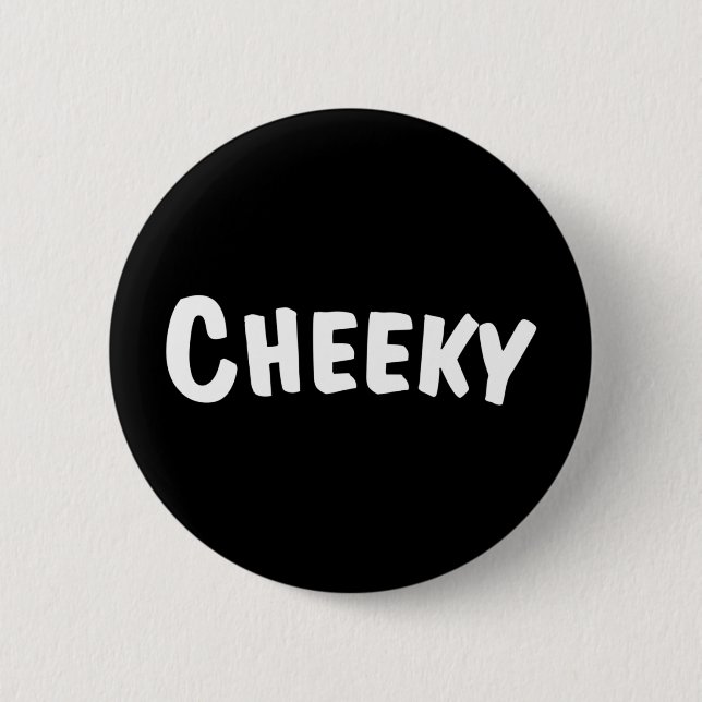 Macaron Rond 5 Cm Cheeky (Devant)