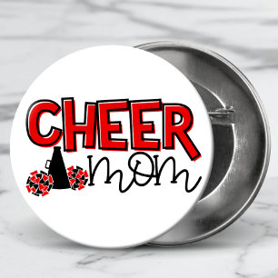 Macaron Rond 5 Cm Cheer Maman Typographie moderne