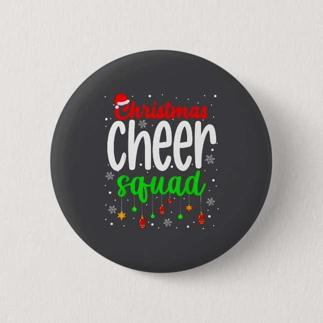 Macaron Rond 5 Cm Cheerleading Srts Lover Christmas Cheer Squad  (Devant)