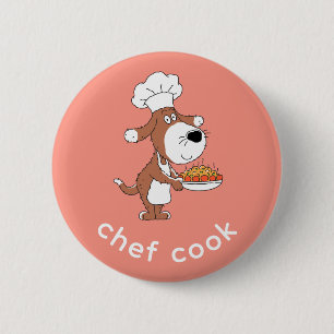 Macaron Rond 5 Cm Chef Cute Mignonne Drôle Chien Chien Chien Puppy C