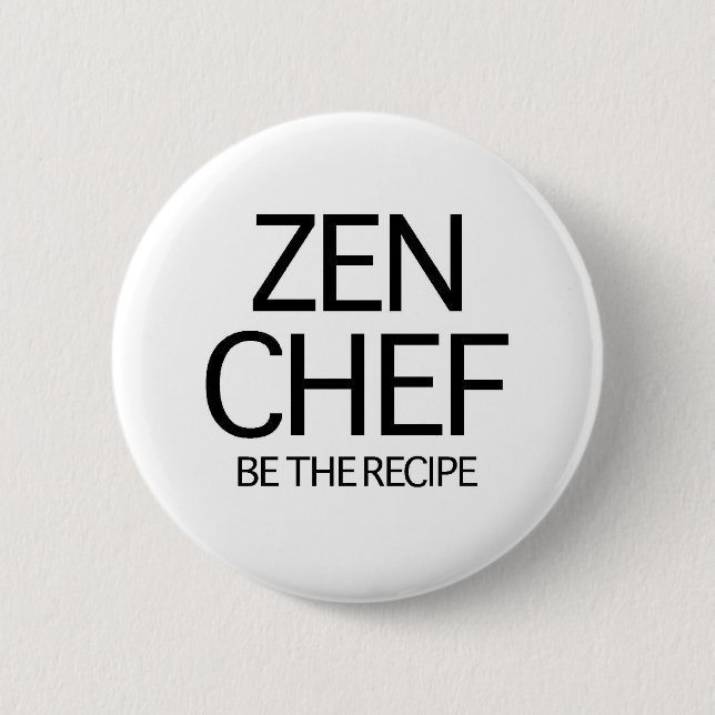 Macaron Rond 5 Cm Chef de zen (Devant)