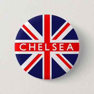 Macaron Rond 5 Cm Chelsea : Drapeau britannique