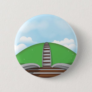Macaron Rond 5 Cm Chemin de fer