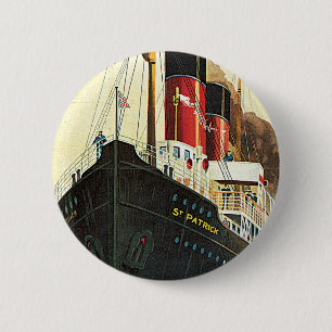 Macaron Rond 5 Cm Chemin de fer de Great Western - vers l'Irlande