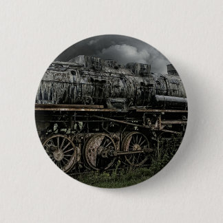 Macaron Rond 5 Cm chemin de fer locomotif de rail de train de
