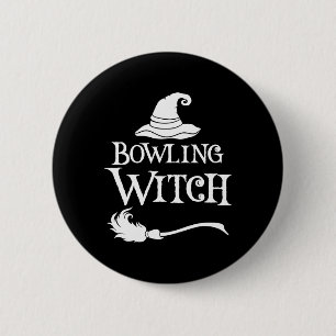 Macaron Rond 5 Cm Chemise costumée de Bowling Witch Halloween