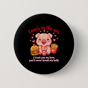 Macaron Rond 5 Cm Chemise de cochon mignon Love’s In The Air Kawaii