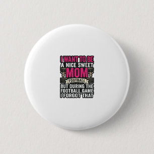 Macaron Rond 5 Cm Chemise de conception de gravure vintage de maman 