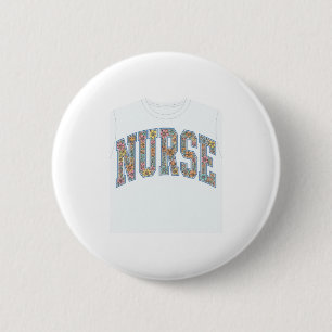 Macaron Rond 5 Cm Chemise de conception de lettrage universitaire fl