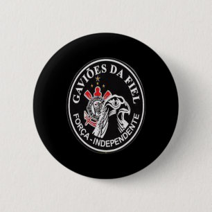Macaron Rond 5 Cm Chemise de fan de football de Corinthians légère C