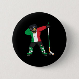 Macaron Rond 5 Cm Chemise de fans de hockey sur glace en Italie Rott