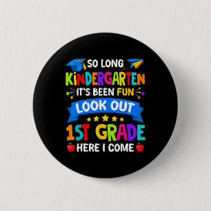 Macaron Rond 5 Cm Chemise de fin d'études de maternelle 2025 Enfants