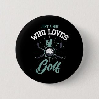 Macaron Rond 5 Cm Chemise de golf garçon de golf dicton drôle de gol
