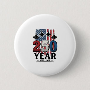 Macaron Rond 5 Cm Chemise de gravure vintage jet patriotique 250 ans