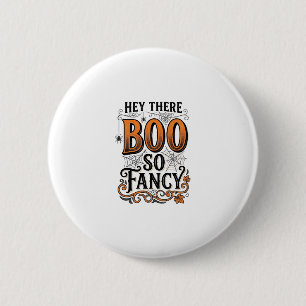 Macaron Rond 5 Cm Chemise de Halloween Boo Gravure Vintage Mignonne 