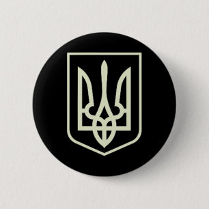 Macaron Rond 5 Cm Chemise de l'armée ukrainienne Zelenskyy Ukraine M