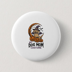 Macaron Rond 5 Cm Chemise de maman de chien Halloween Costume de chi