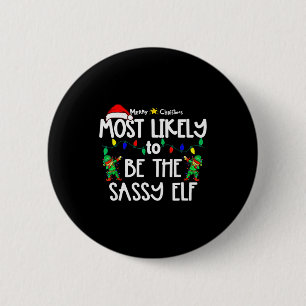 Macaron Rond 5 Cm Chemise de Noël assortie à la famille Paj la plus