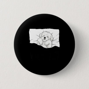 Macaron Rond 5 Cm chemise de nuit pour Maltese drôle de pun de chien