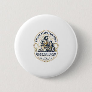 Macaron Rond 5 Cm Chemise de parent pour enfants ayant des besoins s