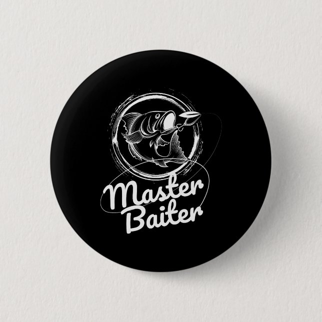 Macaron Rond 5 Cm Chemise de pêche maître Byiter (Devant)
