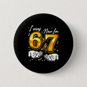 Macaron Rond 5 Cm Chemise de pyjama de fête du Nouvel An 67 6 7 Mème