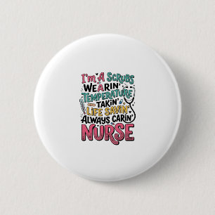 Macaron Rond 5 Cm Chemise de sauvetage de température de scrubs d'in