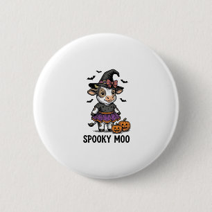 Macaron Rond 5 Cm Chemise de vache Halloween Art de gravure de veau
