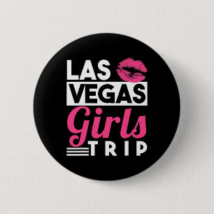 Macaron Rond 5 Cm Chemise de voyage pour filles de Las Vegas pour fe