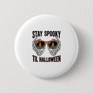 Macaron Rond 5 Cm Chemise Halloween squelette avec lunettes de sorci