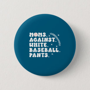 Macaron Rond 5 Cm Chemise Mamans de baseball Jour de match de baseba