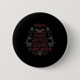 Macaron Rond 5 Cm Chemise pour amateur de cupcakes de Noël pour les